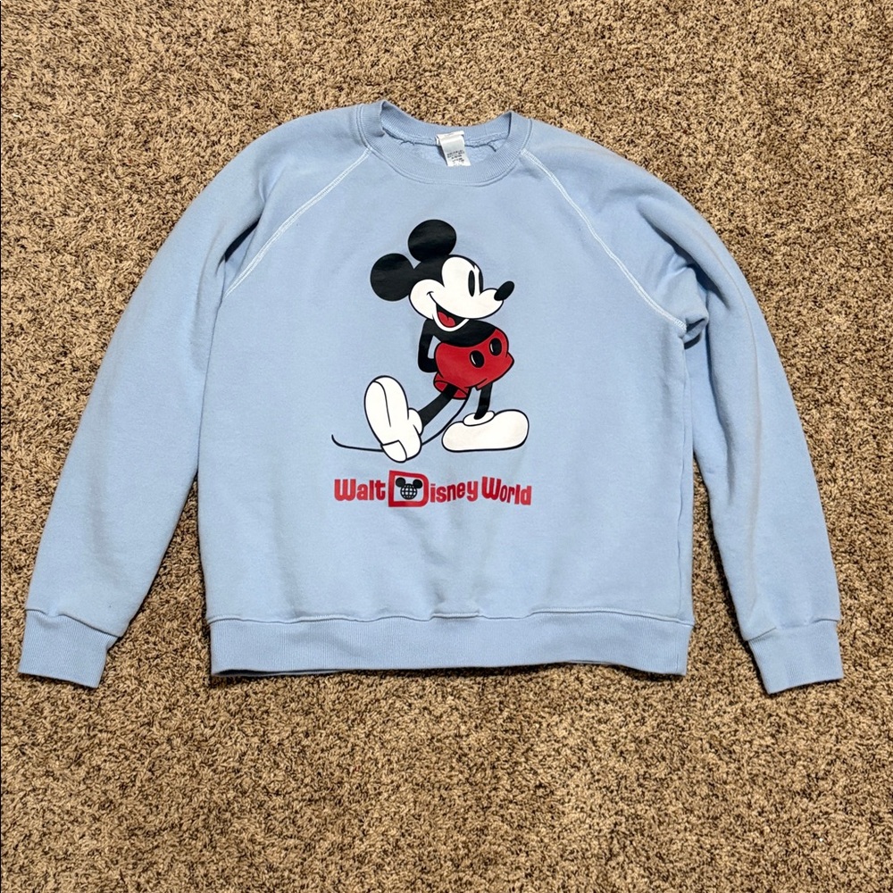 Disneyland Retro Grey Mickey Mouse Sweatshirt XL